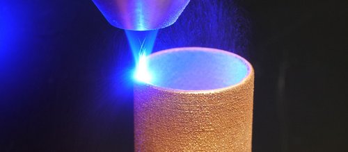Process of cladding and additive manufacturing on copper with copper powder by Laserline diode lasers